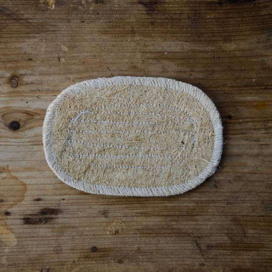 Loofah Soap Cushion, oval + round