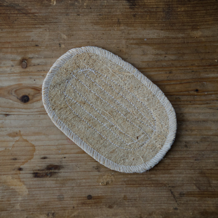 Loofah Soap Cushion, oval + round