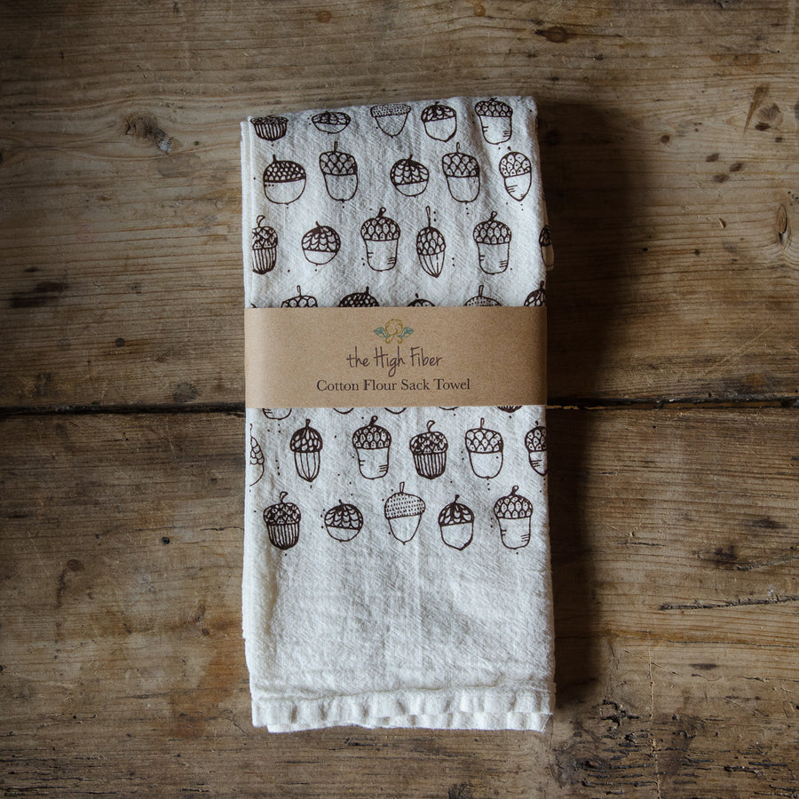 Flour Sack Towels, Handprinted